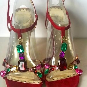 BCBGeneration Rhinestone Jeweled Heels